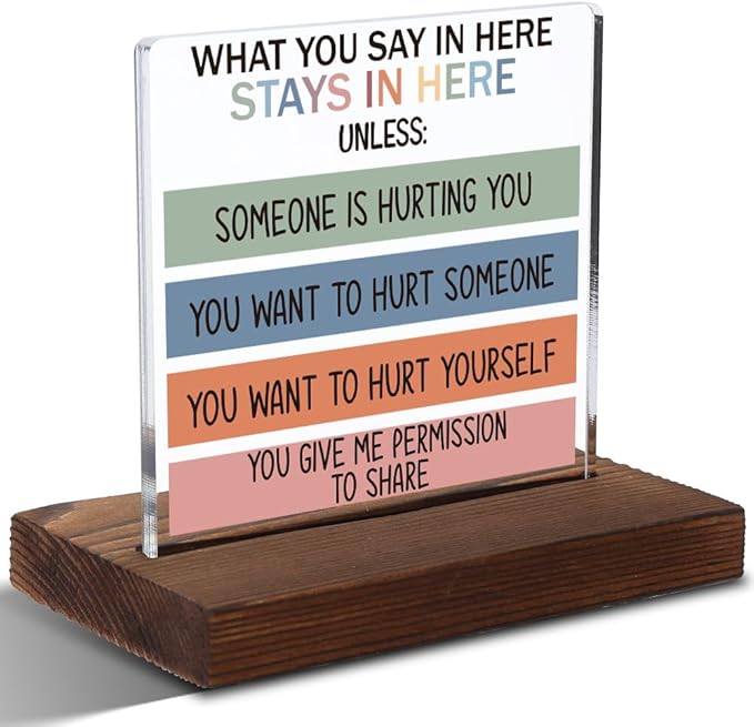 Mental Health Gifts for Coworker, Encouragement Gifts for Coworker, Positive Affirmation Gifts for Coworker, Modern Acrylic Desk Plaque with Inspirational Quotes, 10 x 10 x 1.5 cm,XXD50