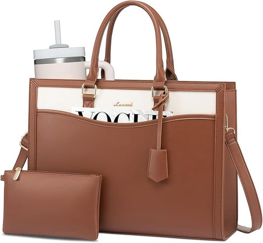 LOVEVOOK Laptop Tote Bag for Women, Office Work Bag Briefcase fit for 15.6 inch Laptop, Large Capacity Teacher Bag Handbag