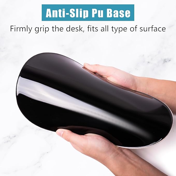 Mouse Pad, Cute Floral Mouse Pad with Wrist Rest Support and Non-Slip PU Base, Ergonomic Mousepad for Pain Relief, Office & Home, Computer, Oil Painting Flowers