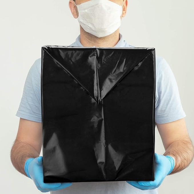 Metronic Large Poly Mailers 19x24 1000PCS Black, Bulk Shipping Bags Envelopes Mailers with Self Adhesive Waterproof and Tear-Proof Postal Bags for Small Business Shipping Mailing