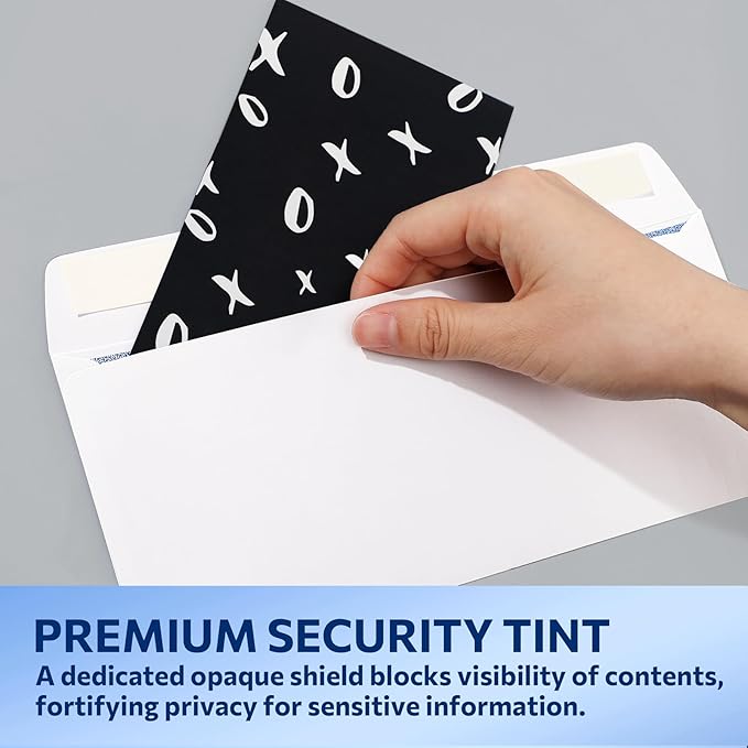 SUNEE Envelopes Self Seal #10 Windowless Mailing Business Envelopes 500 Pack, 4-1/8 x 9-1/2 inch - White Letter Size Envelopes - 24LB - Secure & Printer Compatible for Letters, Checks, Mailings