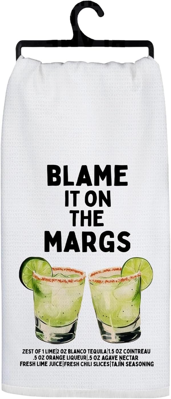 Margarita Gifts Kitchen Towels, Gifts for Margarita Lovers Decorative Hand Towels for Bathroom, Cocktail Themed Gift Dish Tea Towel for Kitchen Bar Cart Pub, 16x24 Inch