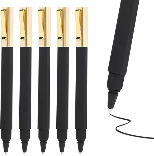 36 Pack Gel Pens Black 0.5mm Medium Point Black Gel Ink Pens with Cap Quick Drying Ballpoint Pen Smooth Writing Fine Point Pen for Journaling School Office Supplies