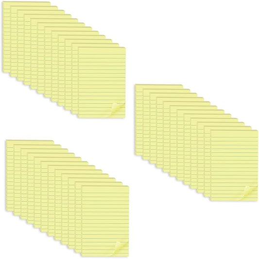 (36 Pads) Sticky Notes 4X6 in Yellow Stickies Super Sticking Power Memo Pads Strong Adhesive