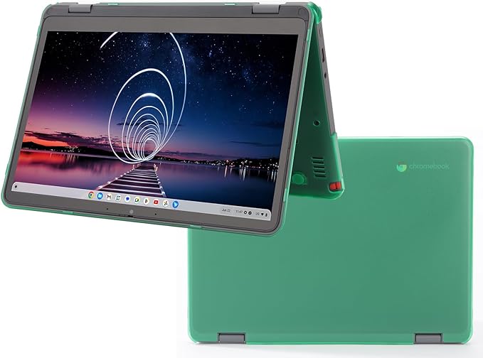 mCover Hard Shell Case ONLY Compatible for 2023~2024 12.2" Lenovo 500E Yoga Chromebook Gen 4 Gen4 2-in-1 Laptop (NOT Fitting Any Other Lenovo Models)- Green