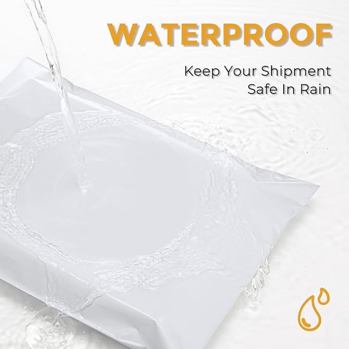 Metronic Poly Mailers 10X13 1000 Pack, Strong Adhesive Shipping Envelopes for Clothing, Medium Shipping Bags for Small Businesses, Waterproof Mailers Poly Bags (White, 10x13 1000PC)