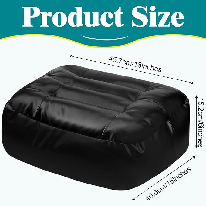 Leather Seat Cushion Extra-Thick Booster Seat with Breathable Bottom Layer Perfect for Office Chair or Car Seat Provides Support for Elderly or Those with Limited Mobility (1)