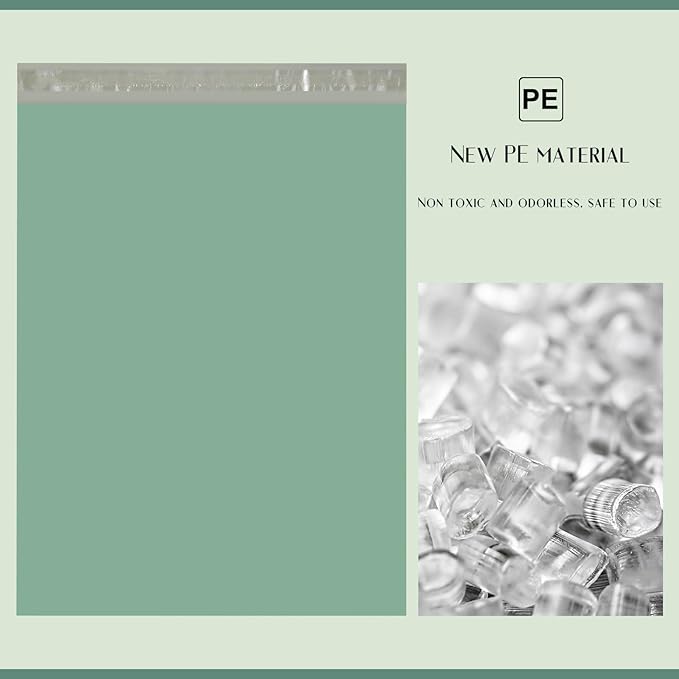 Metronic Large Poly Mailers 24x24 100 PCS, Strong Adhensive Shipping Bags for Clothing, Waterproof Shipping Envelopes for Small Business, Tear-resistant Mailers Poly Bags in Grayed Jade Green