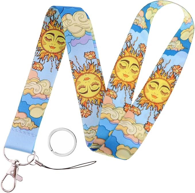 Yiflin Cute Neck Lanyard for Keys, Wallet, Id Card Holder, Cool Keychain Lanyard for Women, Men, Teacher