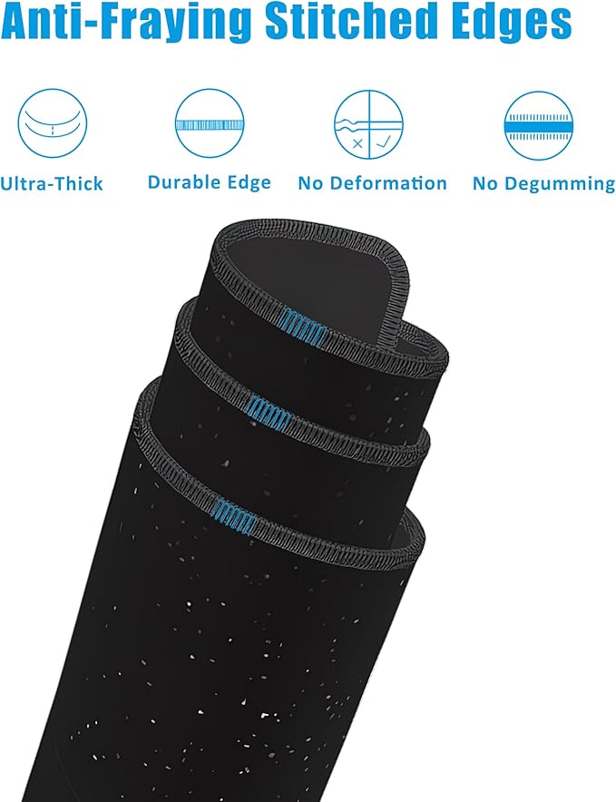 Mouse Pad,Solar System Planet Desk Mat for Desktop,Desk Pad with Non-Slip Base and Stitched Edge,Extended Mousepad for Office and Home 35.4X15.7 Inch