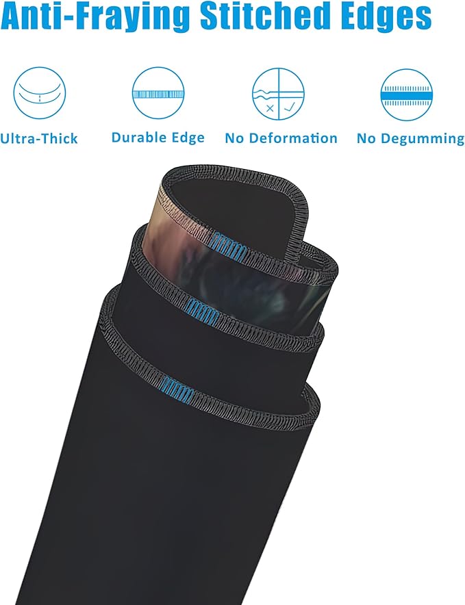 Mouse Pad,Vintage Peonies Desk Mat for Desktop,Desk Pad with Non-Slip Base and Stitched Edge,Extended Mousepad for Office and Home 35.4X15.7 Inch