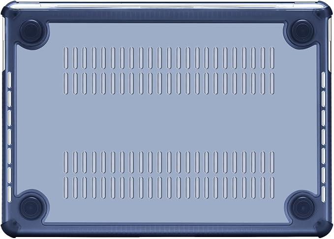 MOSISO Compatible with MacBook Pro 13 inch Case M2 2025-2016 A2338 M1 A2251 A2289 A2159 A1989 A1708 A1706, Anti-Cracking Heavy Duty Plastic TPU Bumper Hard Case&Keyboard Skin&Screen Film, Haze Blue