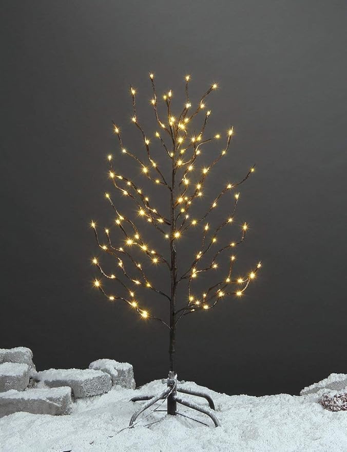 LIGHTSHARE 3FT 112LED Star Light Tree, for Home Festival Party Christmas, Indoor and Outdoor Use, Warm White