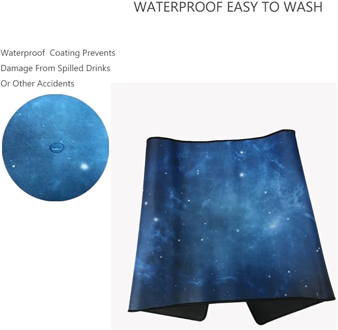 Large Mouse Pad Gaming XXL & Desk Keyboard Mat Size (35.4x15.7x0.1IN, 90x40 Sky Blue)