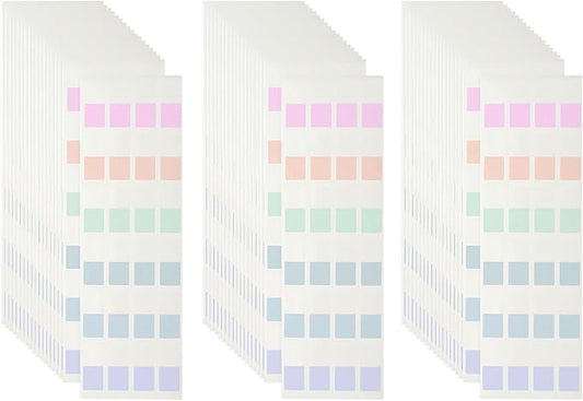 PATIKIL Clear Index Sticky Tabs, 720 Pcs Small Transparent Sticky Notes Bookmarks Planner Stickers Page Tabs for Office Notebooks File Folder Ledger Book, Morandi 6 Colors