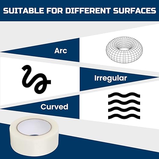 Lichamp Clear Duct Tapes Heavy Duty, Waterproof No Residue Clear Duct Tape for Packaging Taping Sealing Repairing Tying, Thick & Wide Tape for DIY or Commercial Use, 2 inches x 25 Yards