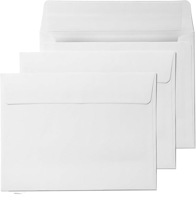 Pack It Chic - 4 3/8" X 5 3/4" A2 Envelopes White (250 Count) Self-Adhesive Envelopes for Invitations, Card Making, Photos, RSVP Cards, and Greeting Cards
