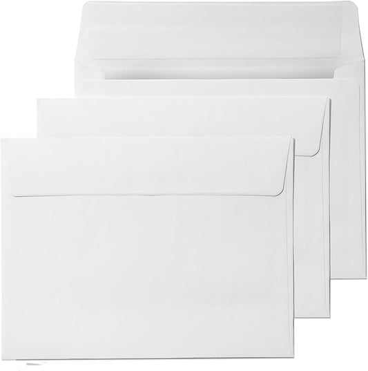 Pack It Chic - 4 3/8" X 5 3/4" A2 Envelopes White (250 Count) Self-Adhesive Envelopes for Invitations, Card Making, Photos, RSVP Cards, and Greeting Cards