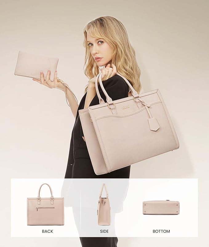 LOVEVOOK Laptop Tote Bag for Women, Office Work Bag Briefcase fit for 15.6 inch Laptop, Large Capacity Teacher Bag Handbag
