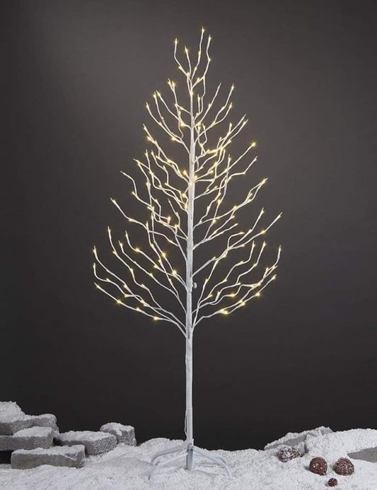 LIGHTSHARE 5FT 200L Lighted Star Light,Warm White Lighted Tree Decoration Light,Home/Festival/Party/Christmas,Indoor and Outdoor Use