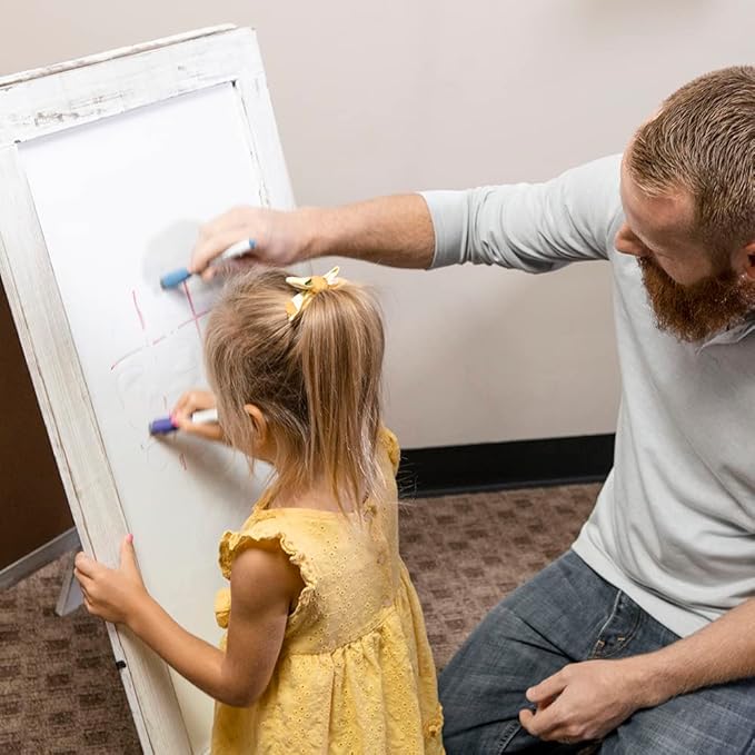 Magnetic Whiteboard Contact Paper, Adhesive Dry Erase Board for Magnet, Peel and Stick Magnet Wall Decal for Kids Toddlers Preschool Kindergarten Classroom, 39" x 18"