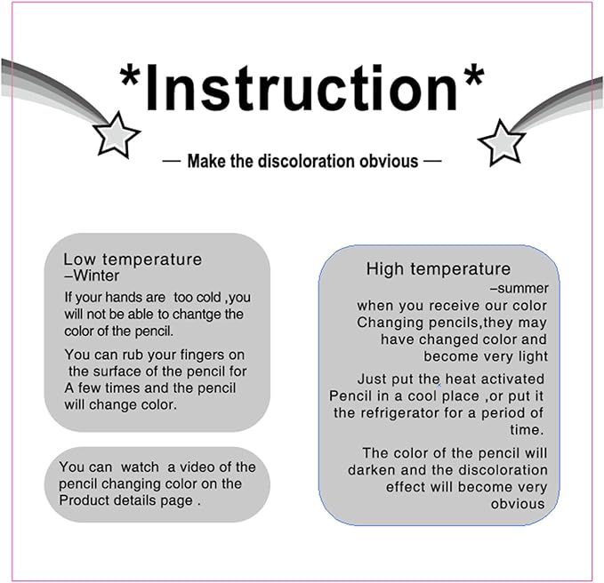 Outus 15 Pieces Color Changing Mood Pencil Bulk with Eraser 2B Wooden Heat Activated Fun Pencils Assorted Colors Thermochromic Pens Gifts for Prizes Birthday Gift Party Favors