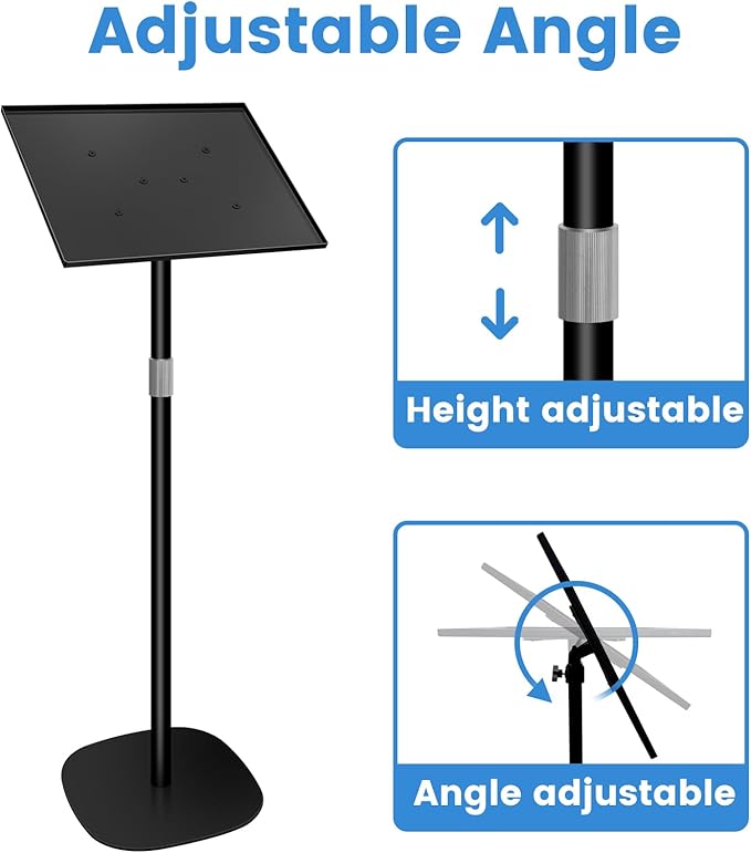 Metal Suggestion Box with Stand Floor Standing Donation Box with Lock and Key Heavy-Duty Collection Case for Charity Home Office Church Elections, Black