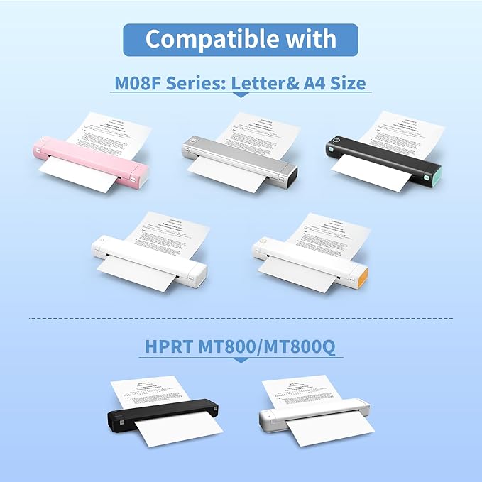 M08F Portable Printer Case - Sturdy EVA Travel Bag, Compatible with Itari, PhoPRT, COLORWING, Odaro, Phomemo Portable Printer and HPRT MT800 Thermal Printer, Lightweight