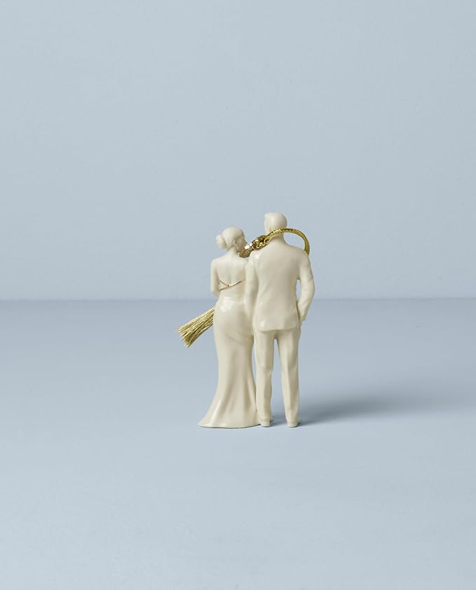 Lenox 897119 2025 Bride & Groom Ornament, Christmas, Holiday Decorations