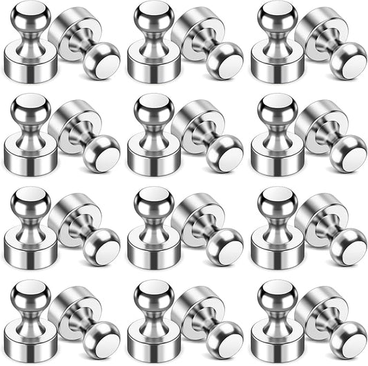 VNDUEEY 24Pcs Fridge Magnet Refrigerator Magnets Adults, Strong Metal Magnets for Whiteboard, Magnet Fridge, Decorative Magnets for Kitchen, Office, School, Locker, Map, Cruise