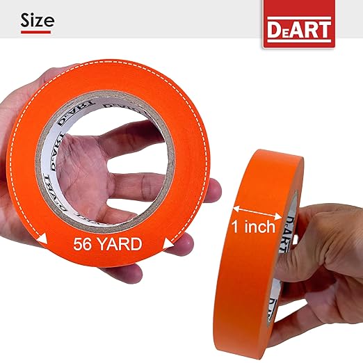 DEART Colored Masking Painters Labeling Tape Masking Tape 1 inch Color Painter Tapes for Arts & Crafts Labeling or Coding, Kids Art Supplies Color Tape Rolls, Colorful Craft Tapes