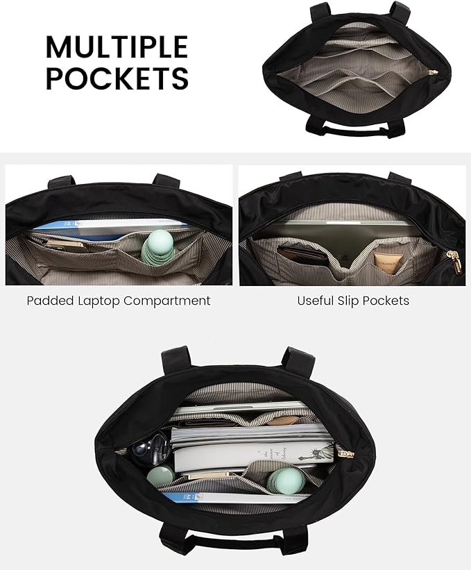 LOVEVOOK Tote Bag for Women，Lightweight Work Bag for Teacher, 15.6 Inch Laptop Bag，Large Shoulder Bag