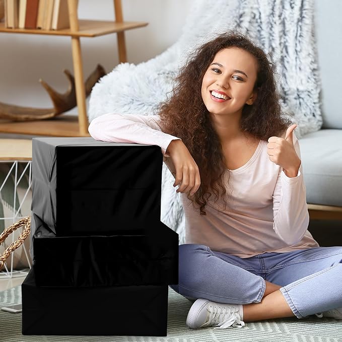 Metronic Large Poly Mailers 24×36 25 Pcs Large Shipping Bags for Clothes,Self Adhesive Shipping Envelopes for Small Business,Waterproof Mailers Poly Bags for Shipping,Packaging Mailing Bags Black