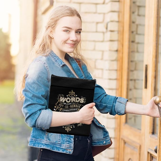 Magic Stuff Wizard Inspirational Book Sleeve Book Cover Book Lovers Gifts Book Club Gifts Wizard Book Protector Book Gifts for Readers Women Her Magic Movie Fans Bibliophile Graduation Birthday Gifts