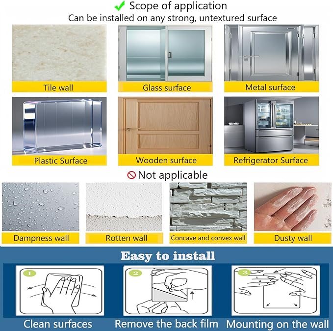 Magnetic Chalkboard Contact Paper 16.2" x 24" Self Adhesive Wall Board Sticker with Liquid Chalk for Kids Black Chalk Board Wallpaper Roll Alternative Magnetic Blackboard Paint