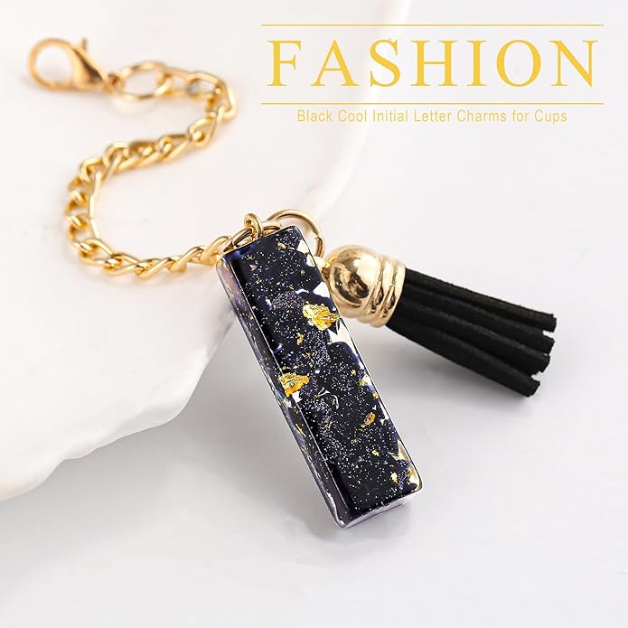 Letter Charm Accessories for Stanley Cup 1 PCS Cute Initial Keychain Handle Charm for Stanley Tumbler for Women