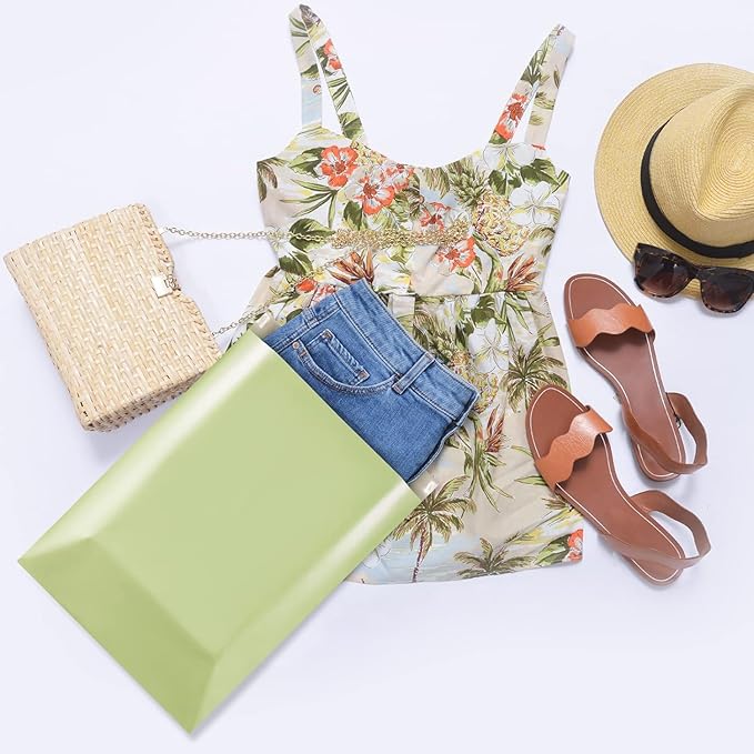 Metronic Poly Mailers 14.5X19 500Pack, Strong Adhesive Shipping Envelopes for Clothing, Waterproof Shipping Bags for Small Businesses, Flexible Mailers Poly Bags Packaging Bags,Avocado Green