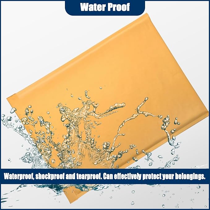 Natural Kraft Bubble Mailer Envelopes, Small Bubble Mailers 4x7 Inch, 10 Pack Padded Envelopes, Self-Seal Shipping Envelope,Tear-Resistant Mailing Envelope Padded