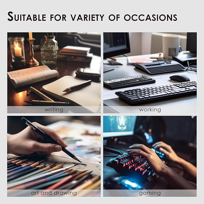 Leather Desk Mat - Non-Slip PU Desk Pad for Office and Home - Desk Organization and Accessories - Ideal for Large Mouse Pad and Desk Mats on Top of Desks (Dark Blue,27.6"x 13.8")