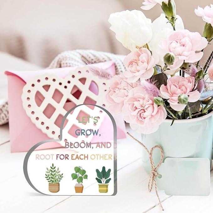 Mental Health Awareness Decor, Psychotherapy Affirmations Heart Acrylic Sign, Growth Mindset Sign, School Counselor Sign, Psychology Therapy Gift for School Home Therapy Office Living Room Bedroom