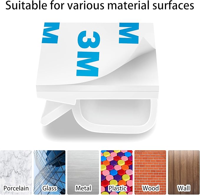 130 Pcs Cable Clips, Adhesive Cable Organizer Cord Holder Wire Clip Wire Management Self Adhesive Hooks Wire Holder for Office, Home(White, 130PCS-Large)