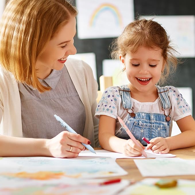 FIOVER Cat Pens,8Pcs 0.5mm Quick Dry Black Ink Fine Point Smooth Writing Pens, High-End Series Ballpoint for Journaling Note Taking, Cat Lover Gifts for Women(8Pcs Cat pen)