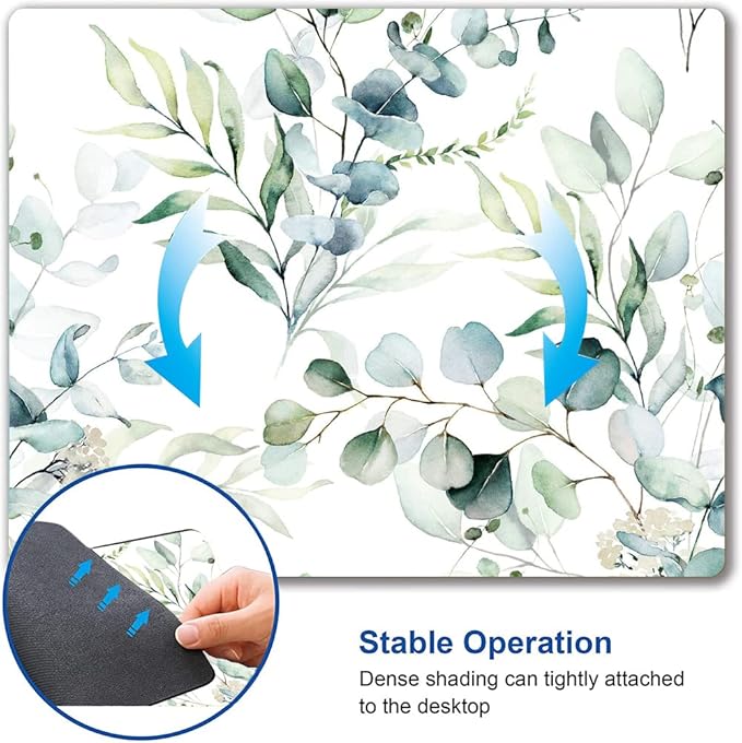 Mouse Pad, Premium-Textured Mouse Mat, Non-Slip Rubber Base Mousepad for Laptop, Computer & PC,9.5×7.9 in, Green Grass