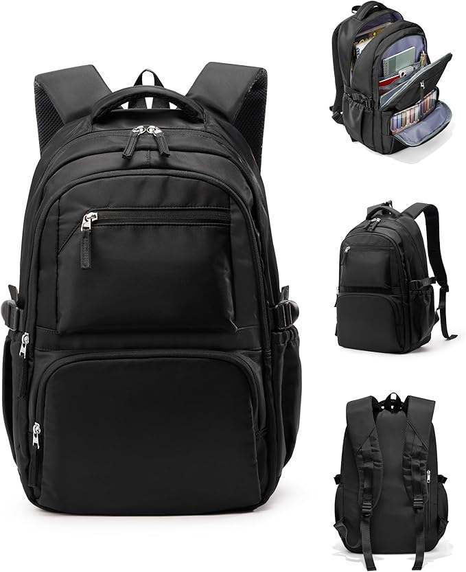 Lightweight School Backpack, College Bookbag for Boys Girls, 15.6 Inch Laptop Work Bag, Gym Backpack for Men Women, Waterproof Backpack for Campus School, Business, Large Backpack for Boys