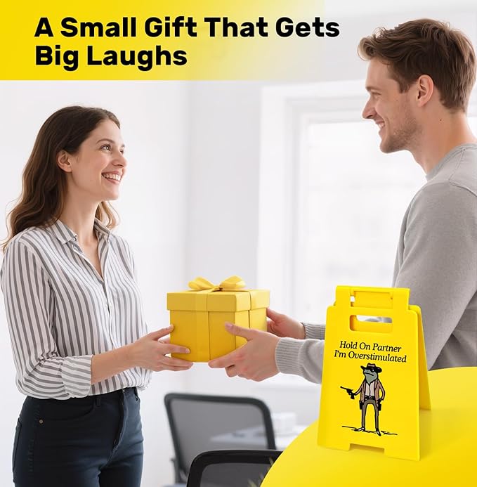 Office Desk Accessories for Work (Hold On Partner I'm Overstimulated)