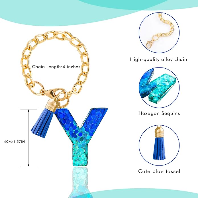 Letter Charm Accessories for Stanley Cup 1 PCS Cute Initial Keychain Handle Charm for Stanley Tumbler for Women