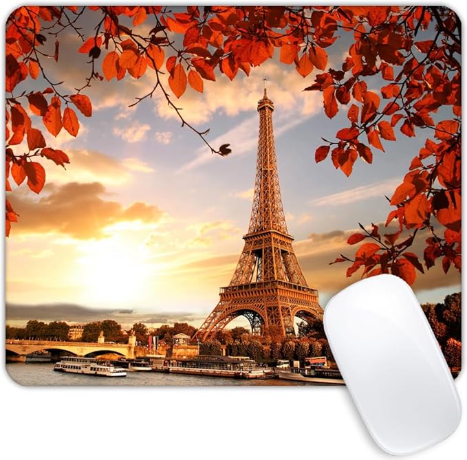 Natural Scenery of Paris Mouse pad Customized Mousepad Non-Slip Rubber Base Mouse Pads for Computers Laptop Office Desk Accessories Mouse pad