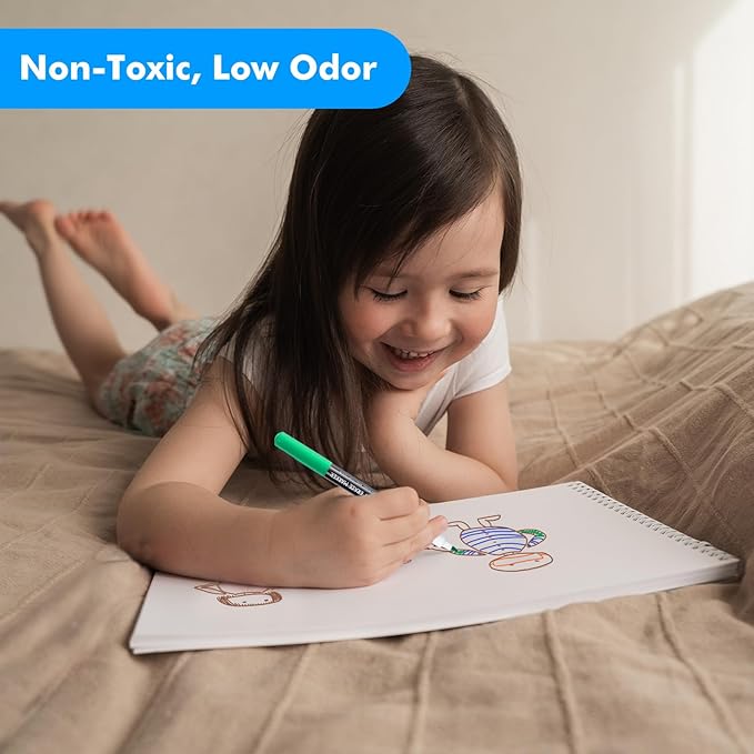 maxtek Dry Erase Markers Ultra Fine Tip, Assorted Colors, Low Odor, School Supplies Classroom Take Note Dry Erase Markers, 8 Counts