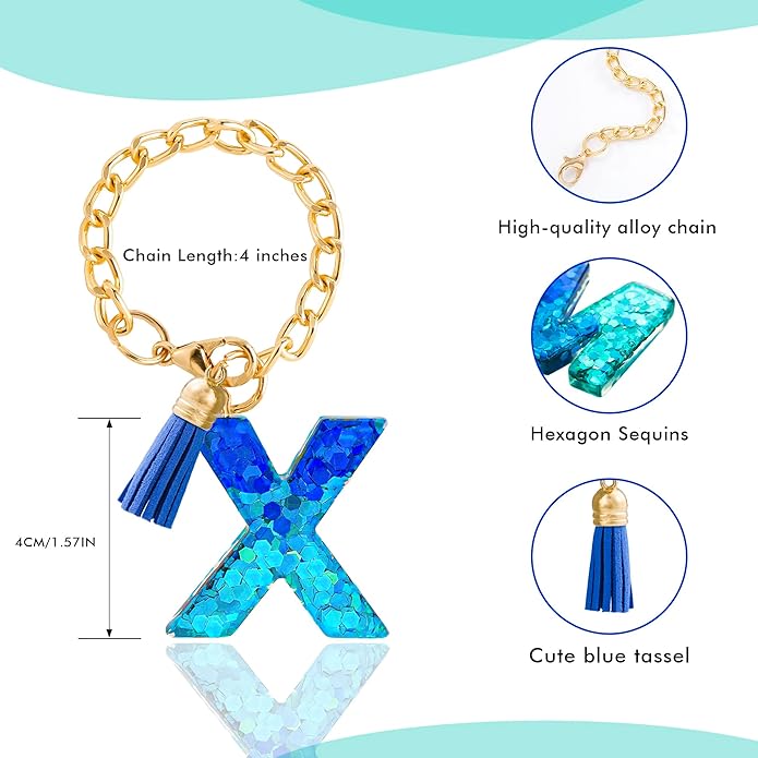 Letter Charm Accessories for Stanley Cup 1 PCS Cute Initial Keychain Handle Charm for Stanley Tumbler for Women