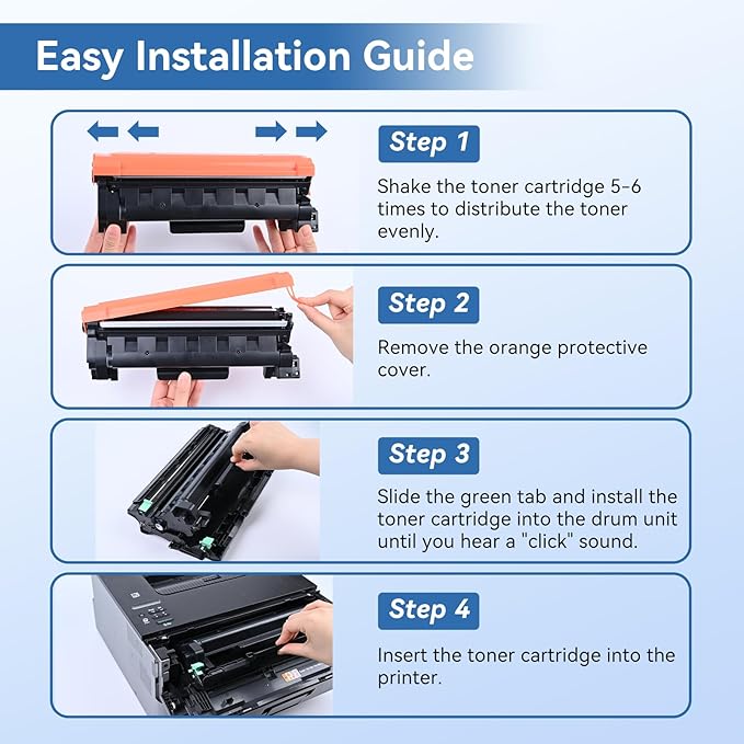 MYTONER Toner Cartridge Compatible Replacement for Brother TN760 TN730 TN-730/TN-760 Black High Yield for MFC-L2690DW MFC-L2710DW MFC-L2717DW HL-L2350DW HL-L2395DW MFC-L2750DW Printer, 2-Pack